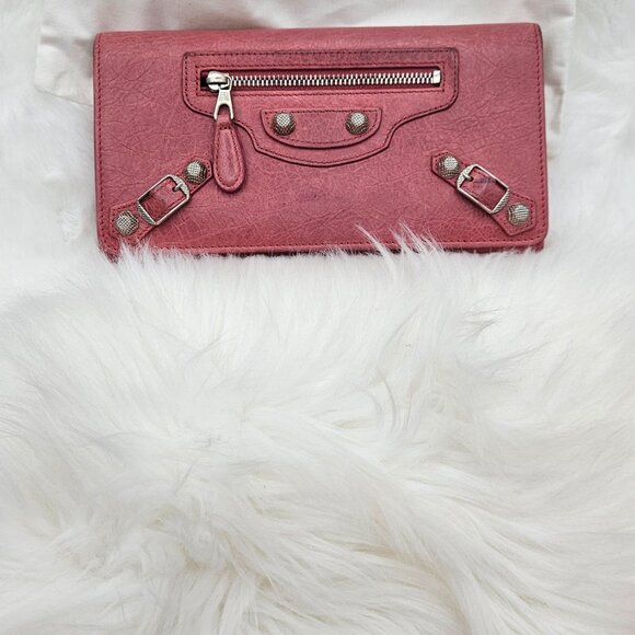 Balenciaga Light Pink Leather wallet - Picture 7 of 17